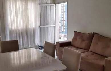 Imagem: O apartamento possui 2 Dormitórios, 1 Banheiro, 1 Vaga na garagem