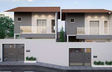 Imagem: A casa possui 3 Dormitórios, 2 Banheiros, 2 Vagas na garagem