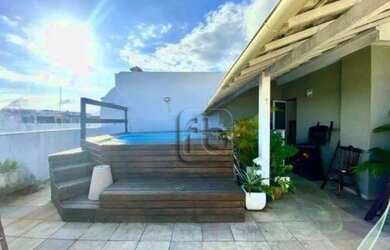 Imagem: O apartamento na cobertura possui 4 Dormitórios, 3 Banheiros