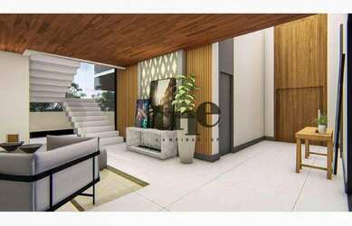 Imagem: A casa em condomínio possui 4 Dormitórios, 5 Banheiros, 4