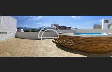 Imagem: O apartamento na cobertura possui 3 Dormitórios, 5 Banheiros