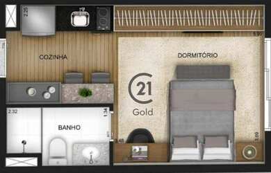 Imagem 7: Apartamento, 26 m² - venda por R$ 265.000,00 ou aluguel por R$ 2.690,00/mês...