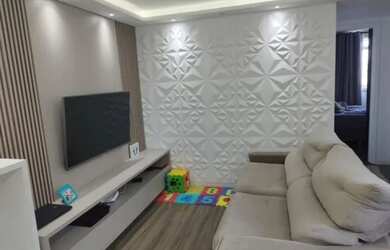 Imagem: O apartamento possui 2 Dormitórios, 1 Banheiro, 1 Vaga na garagem