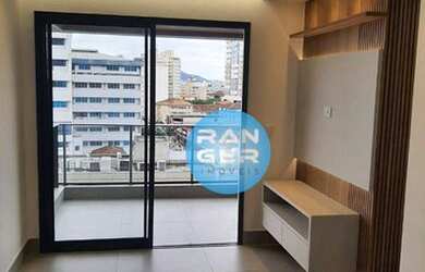 Imagem: O apartamento possui 1 Dormitório, 2 Banheiros, 1 Vaga na garagem