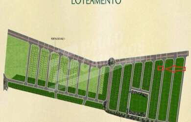 Imagem: O terreno possui 250m² de Área e está localizado em Loteamento