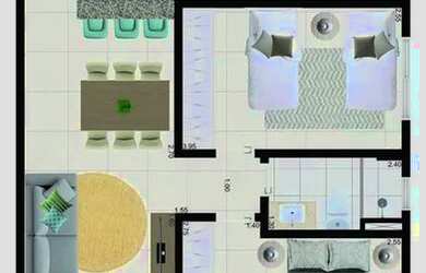 Imagem 4: APARTAMENTO COM 61.72 m² - UMUARAMA - MONGAGUA SP