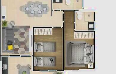 Imagem 3: APARTAMENTO COM 77.73 m² - VILA ATLANTICA - MONGAGUA SP