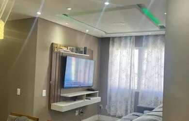 Imagem: O apartamento possui 2 Dormitórios, 1 Banheiro, 1 Vaga na garagem