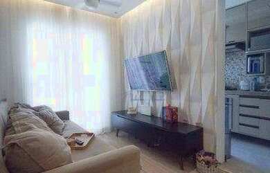 Imagem: O apartamento possui 2 Dormitórios, 1 Banheiro, 1 Vaga na garagem