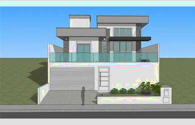 Imagem: A casa possui 3 Dormitórios, 3 Banheiros, 2 Vagas na garagem