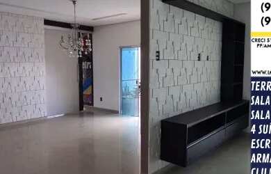 Imagem: A casa em condomínio possui 5 Dormitórios, 5 Banheiros, 3