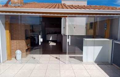 Imagem: O apartamento na cobertura possui 2 Dormitórios, 1 Banheiro