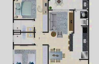 Imagem 9: APARTAMENTO COM 72 m² - VILA DINOPOLIS - MONGAGUA SP