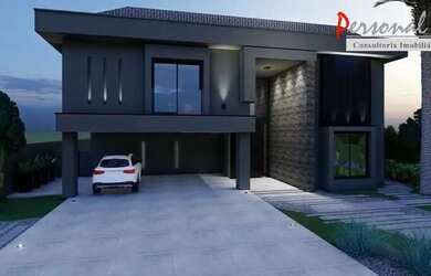 Imagem: A casa em condomínio possui 5 Dormitórios, 5 Banheiros, 5