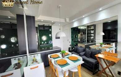 Imagem: O apartamento possui 2 Dormitórios, 1 Banheiro, 1 Vaga na garagem