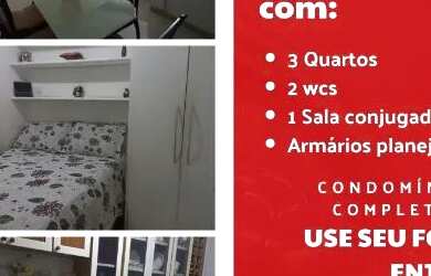 Imagem: O apartamento possui 3 Dormitórios, 2 Banheiros, 1 Vaga na