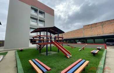 Imagem: O apartamento possui 1 Dormitório, 1 Banheiro, 2 Vagas na garagem