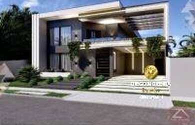 Imagem: A casa em condomínio possui 4 Dormitórios, 4 Banheiros, 2