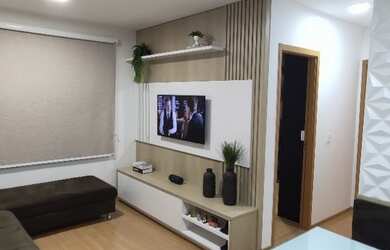 Imagem: O apartamento na cobertura possui 2 Dormitórios, 1 Banheiro