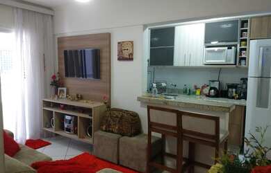 Imagem 2: AP FRENTE MAR NA PRAIA GRANDE 1 DORM MOBILIADO COM 1 VAGA