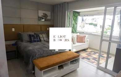 Imagem: O studio possui 1 Dormitório, 1 Banheiro, 1 Vaga na garagem