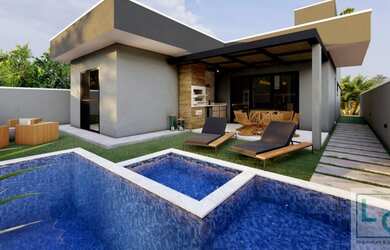 Imagem: A casa em condomínio possui 3 Dormitórios, 5 Banheiros, 4