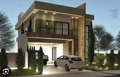 Imagem: A casa em condomínio possui 4 Dormitórios, 4 Banheiros, 4