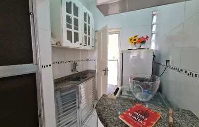 Imagem 3: Apartamento na Praia. Churrasqueira, Área de serviço, 27m² de Áreae1...