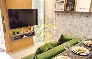 Imagem: O apartamento possui 2 Dormitórios, 1 Banheiro, 1 Vaga na garagem