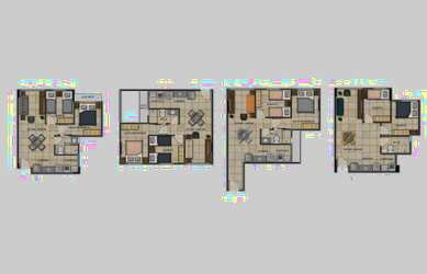 Imagem: O apartamento possui 2 Dormitórios, 1 Banheiro e 1 Vaga na