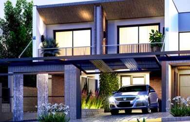 Imagem: A casa possui 3 Dormitórios, 1 Banheiro, 2 Vagas na garagem