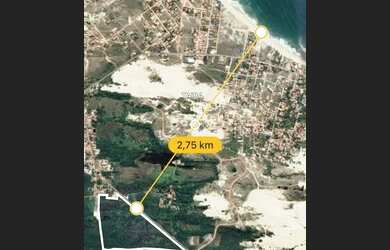 Imagem: O terreno possui 190.000m² de Área e está localizado em