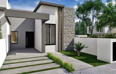 Imagem: A casa possui 2 Dormitórios, 1 Banheiro, 1 Vaga na garagem