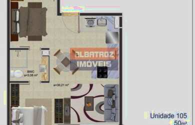 Imagem 7: Apartamento para Venda em Florianópolis, Cachoeira do Bom Jesus, 1 dormitório,...