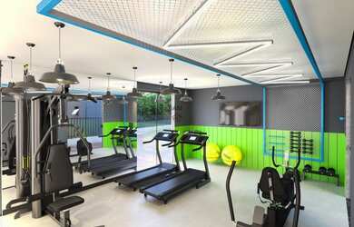 Imagem: O apartamento possui 2 Dormitórios, 1 Banheiro, 1 Vaga na garagem