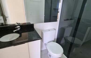 Imagem: O apartamento possui 1 Dormitório, 1 Banheiro, 1 Vaga na garagem