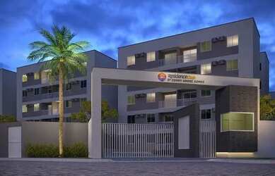 Imagem: O apartamento possui 2 Dormitórios, 1 Banheiro, 1 Vaga na garagem