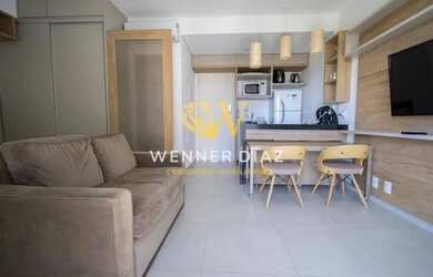 Imagem: O studio possui 1 Dormitório, 1 Banheiro, 1 Vaga na garagem