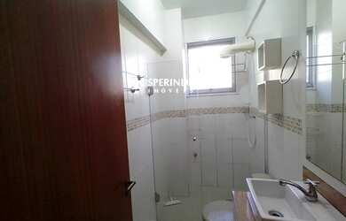 Imagem: O apartamento possui 1 Dormitório, 1 Banheiro, 1 Vaga na garagem