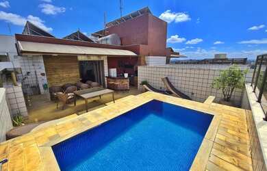 Imagem: O apartamento na cobertura possui 3 Dormitórios, 2 Banheiros