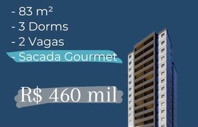 Imagem: O apartamento possui 3 Dormitórios, 1 Banheiro, 2 Vagas na