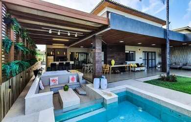 Imagem: A casa em condomínio possui 3 Dormitórios, 5 Banheiros, 2