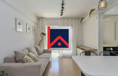 Imagem: O apartamento possui 1 Dormitório, 1 Banheiro, 1 Vaga na garagem