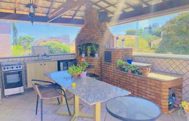 Imagem: O apartamento na cobertura possui 3 Dormitórios, 3 Banheiros