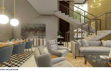 Imagem 5: Sobrado de Luxo 4 Suítes, 530 m² c/ lazer no Condomínio Caribe