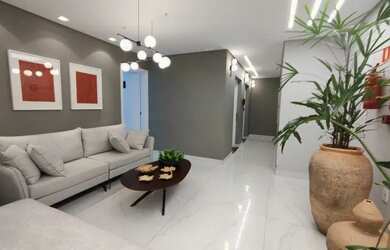 Imagem: O apartamento possui 2 Dormitórios, 3 Banheiros, 2 Vagas na