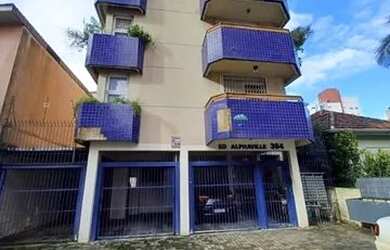 Imagem: O apartamento possui 1 Dormitório, 1 Banheiro, 1 Vaga na garagem