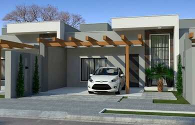 Imagem 4: Casa linda e moderna no Padovani zona sul com 100m² com quintal e área...