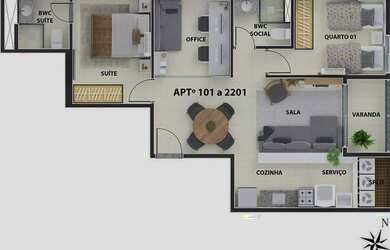 Imagem 6: EA Edf. Leopoldo Lins/ Oportunidade na Boa Vista/ com 3 quartos 60m²-Lancamento