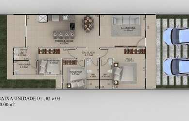 Imagem 8: Casa linda e moderna no Padovani zona sul com 100m² com quintal e área...